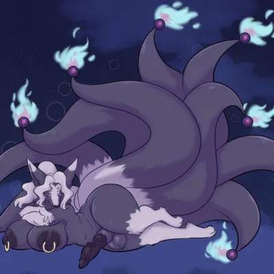 violet hades (elderfloof) (nintendo, pokemon) created by liquidrat