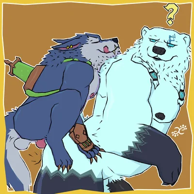 volibear, warwick (lol) (league of legends, mythology) created by kaeros