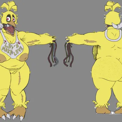 withered chica (fnaf) (five nights at freddy's, five nights at freddy's 2) created by ramakopa