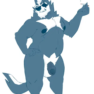 wolf o'donnell (nintendo, star fox) created by chocolateandmilk