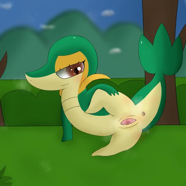 ailsa the snivy (trippybunny) (nintendo, pokemon) created by trippybunny