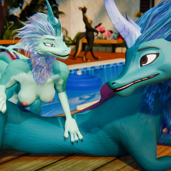 amba (ratld), gazelle (zootopia), salliviya (slad) (disney, mythology) created by dezzak