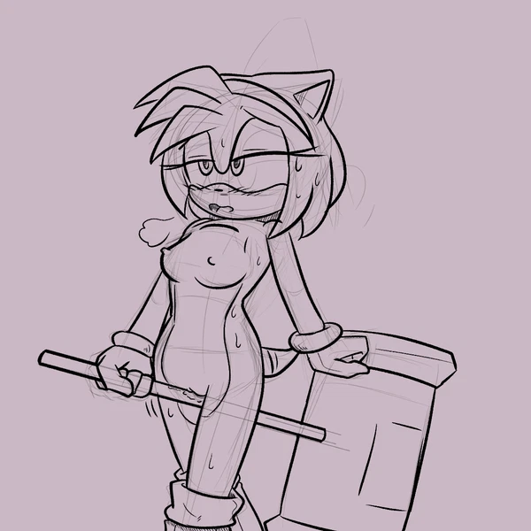 amy rose (sega, sonic the hedgehog (series)) created by thensfwbook