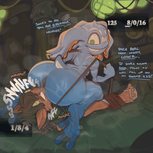 arturo (oc), fizz (lol) (league of legends, riot games) created by submarine screw