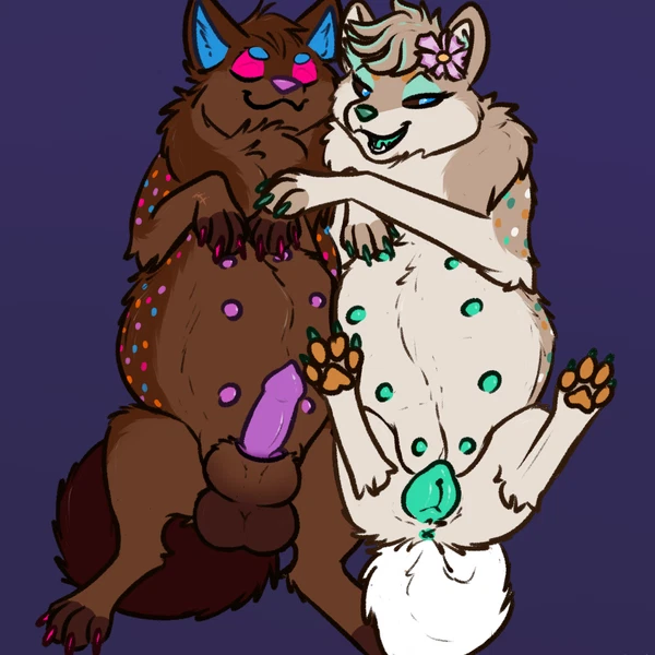 astera (sweerpotato), cosmo (sweerpotato), shibe created by heliofox