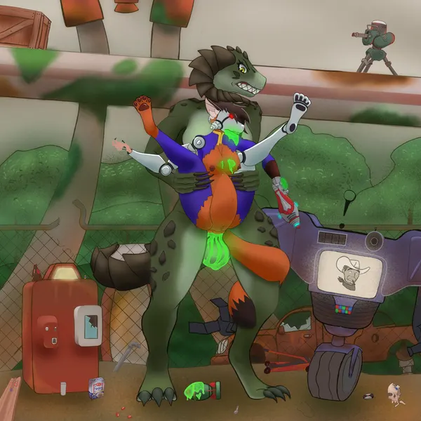 background character (fallout, microsoft) created by dr octopotomai