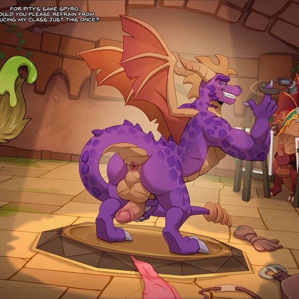 balloonist spyro, delbin (spyro), gildas (spyro) (activision, mythology) created by xnirox