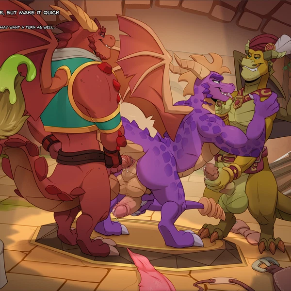balloonist spyro, delbin (spyro), gildas (spyro) (activision, mythology) created by xnirox