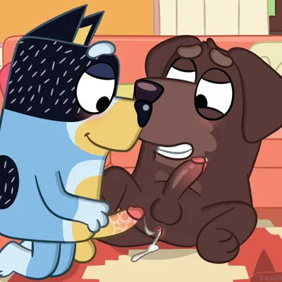 bandit heeler, fido (bluey) (bluey (series)) created by banditr17