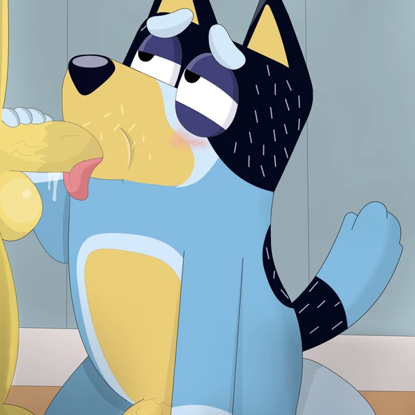 bandit heeler, pat (bluey) (bluey (series)) created by courtzside45