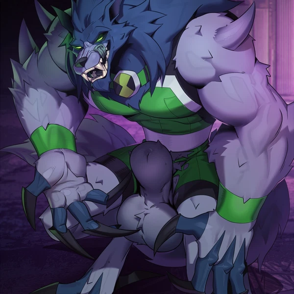 blitzwolfer (ben 10, cartoon network) created by patto