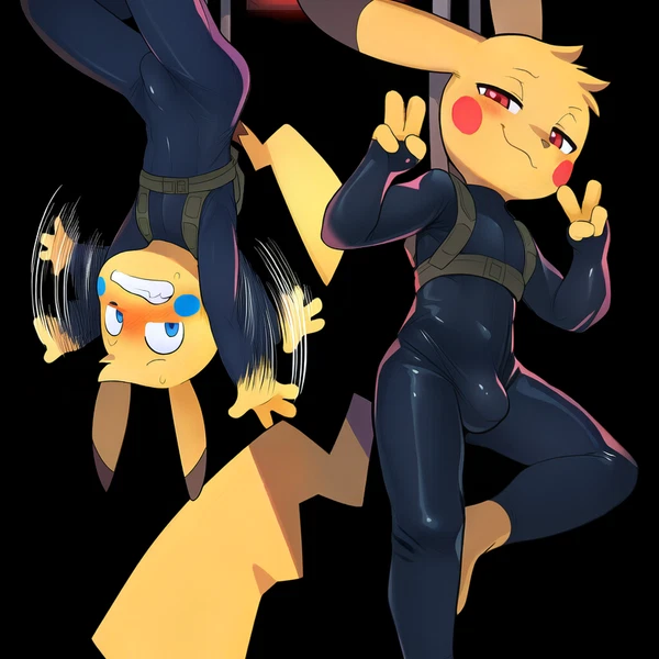 blue (ratarang), red (ratarang) (nintendo, pokemon) created by ratarang (director)