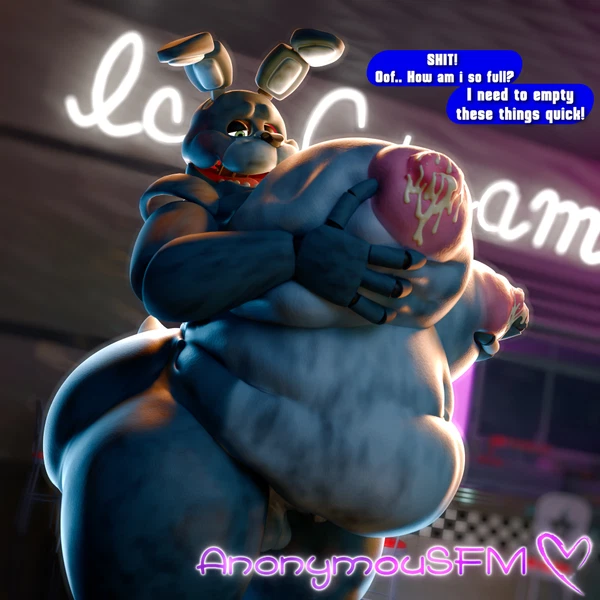 bonnie (fnaf) (five nights at freddy's, scottgames) created by anonymousfm