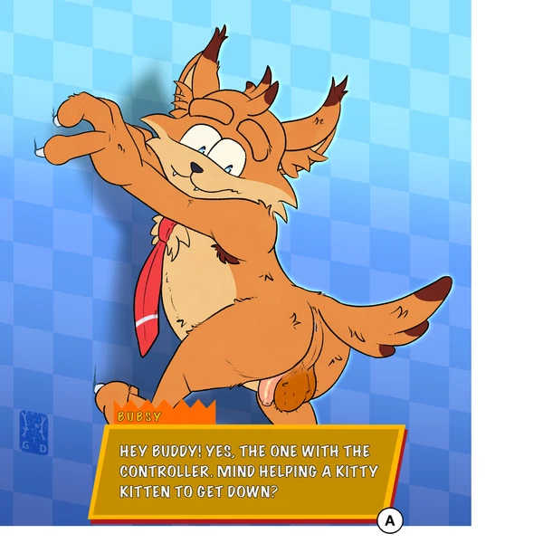 bubsy bobcat (bubsy (series), bubsy 4d) created by garo (artist)