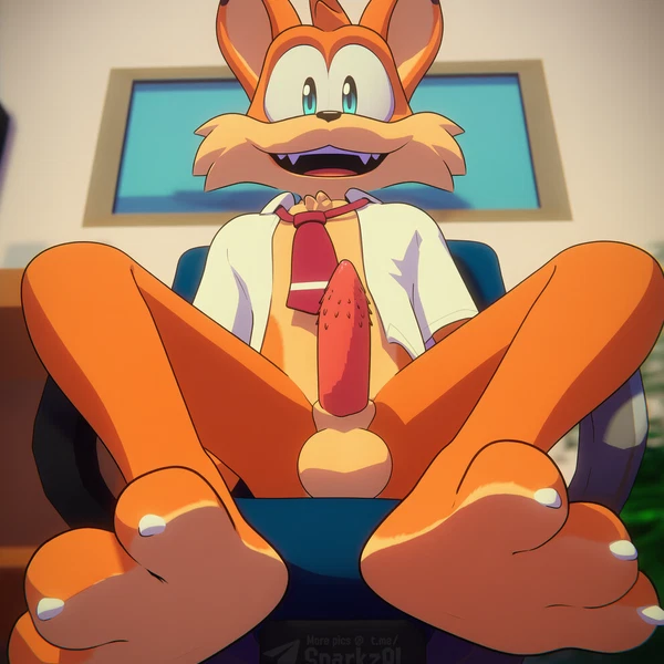 bubsy bobcat (bubsy (series)) created by sergalbutt