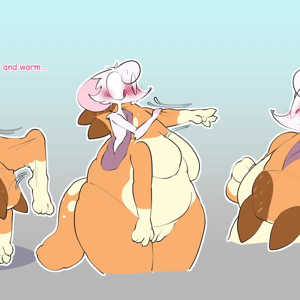 cassidy (yeenskunk), chilli heeler (bluey (series)) created by yeenskunk