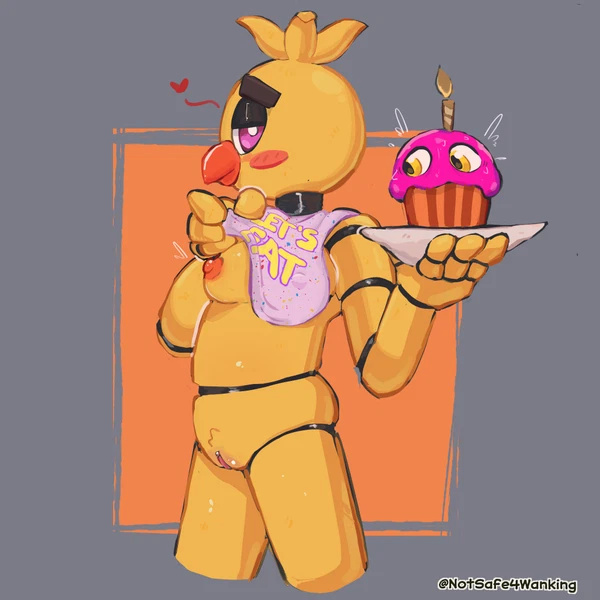 chica (fnaf), classic chica (fnaf) (five nights at freddy's, scottgames) created by notsafeforwanking