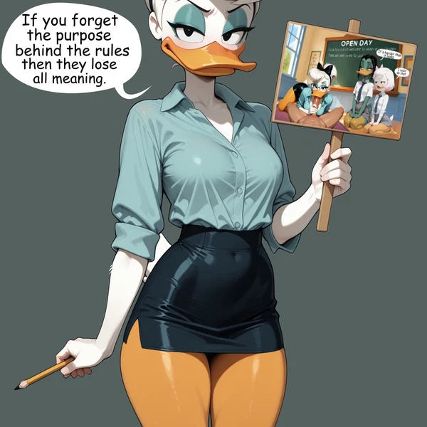 daisy duck created by fraction