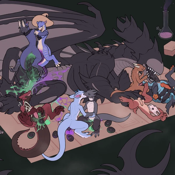 dark (xenodragon21), dark the xenodragon (alien (franchise), mythology) created by glimchip