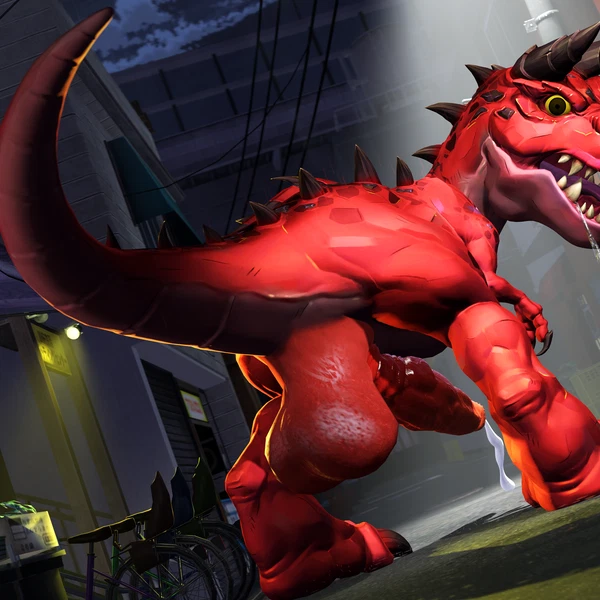 devil dinosaur (marvel) created by ihavetwotwo