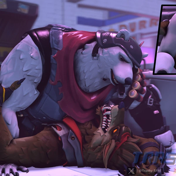 dire (fortnite), polar patroller (epic games, fortnite) created by trashy sfm