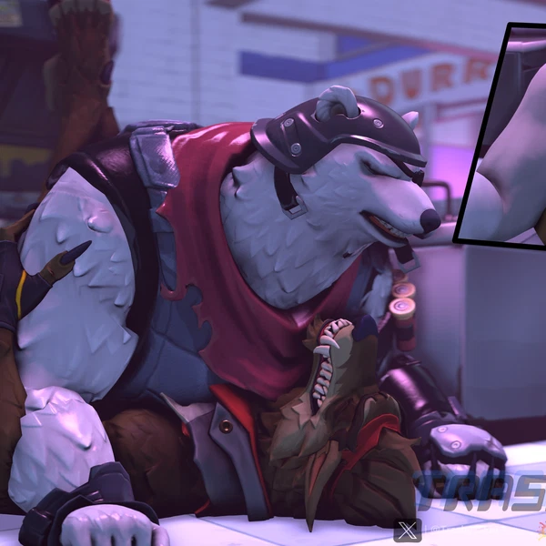 dire (fortnite), polar patroller (epic games, fortnite) created by trashy sfm