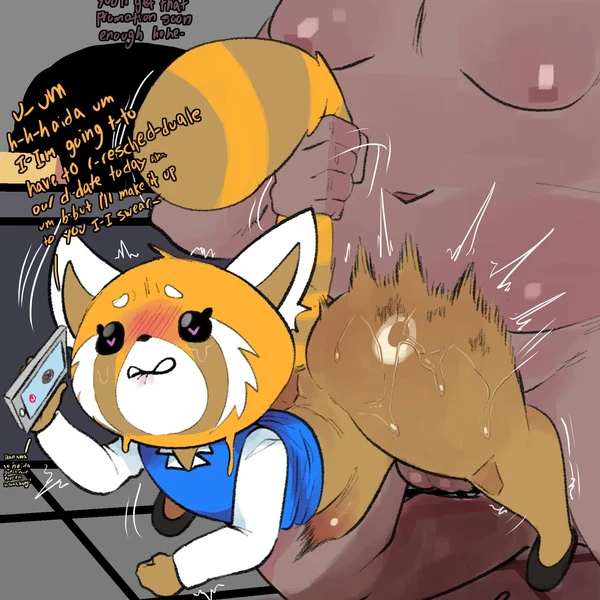 director ton, retsuko (aggretsuko, sanrio) created by meweeze