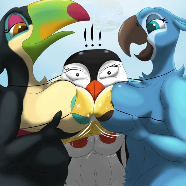 eva (rio), jewel (rio), lani aliikai (blue sky studios, golden week) created by lindwormduality