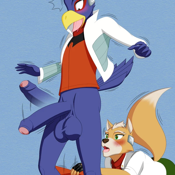 falco lombardi, fox mccloud (nintendo, star fox) created by dustin c