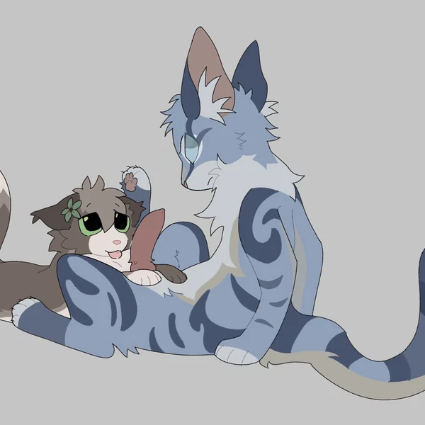 fan character, jayfeather (warriors), leaftail (leafwing) (warriors (book series)) created by littleperrito