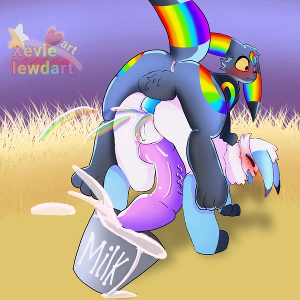 fan character, lipe (character), xevie eevewhite (character) (nintendo, pokemon) created by xevie eevee (artist)