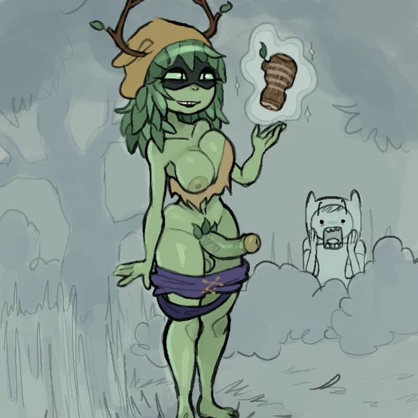 finn the human, huntress wizard (adventure time, cartoon network) created by thebonezonedeluxe