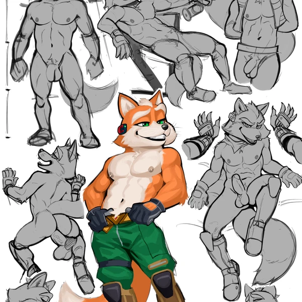 fox mccloud (nintendo, star fox) created by raythefox