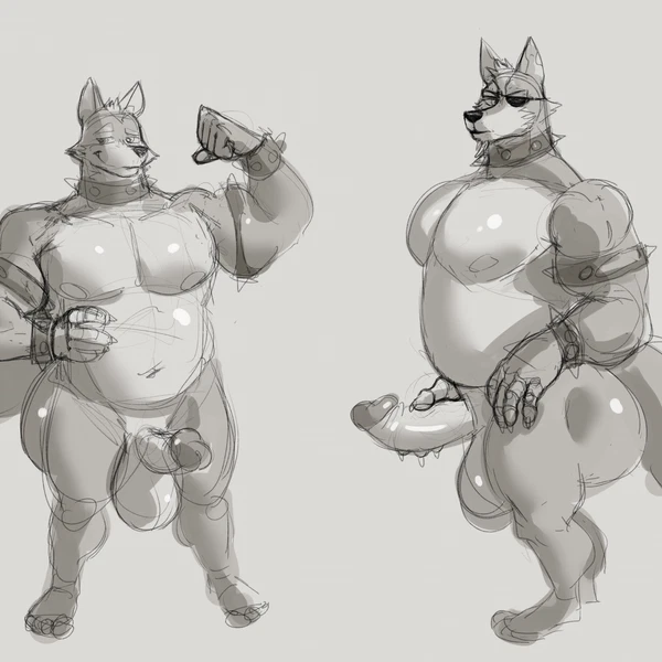 fox mccloud, wolf o'donnell (nintendo, star fox) created by jojobiz