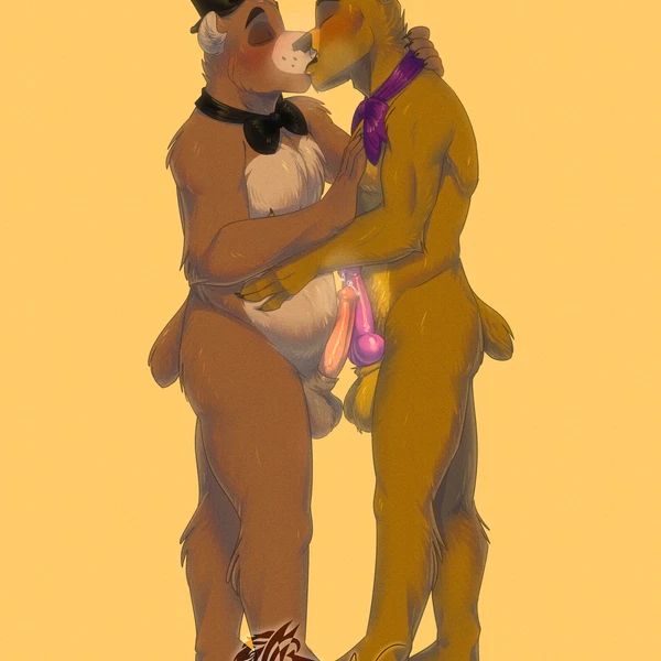 fredbear (fnaf), freddy (fnaf) (five nights at freddy's, scottgames) created by namygaga