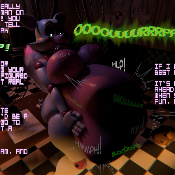 freddy (fnaf), mangle (fnaf) (five nights at freddy's, five nights at freddy's 2) created by mr.bootylover