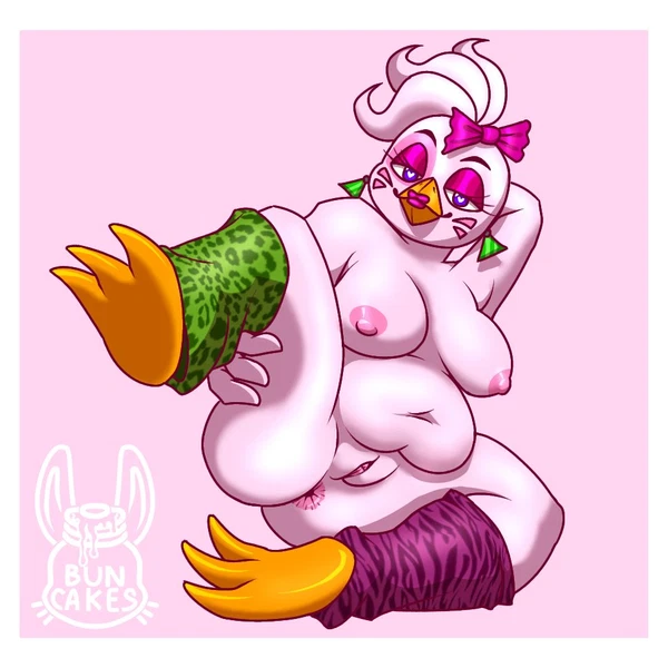 glamrock chica (five nights at freddy's, five nights at freddy's: security breach) created by buncakes