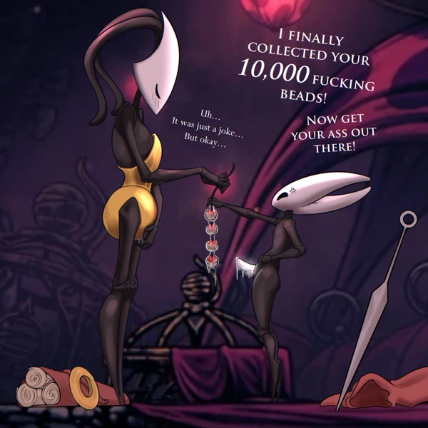 hornet (hollow knight), shakra (hollow knight: silksong) (hollow knight (franchise), team cherry) created by darkmageorigin