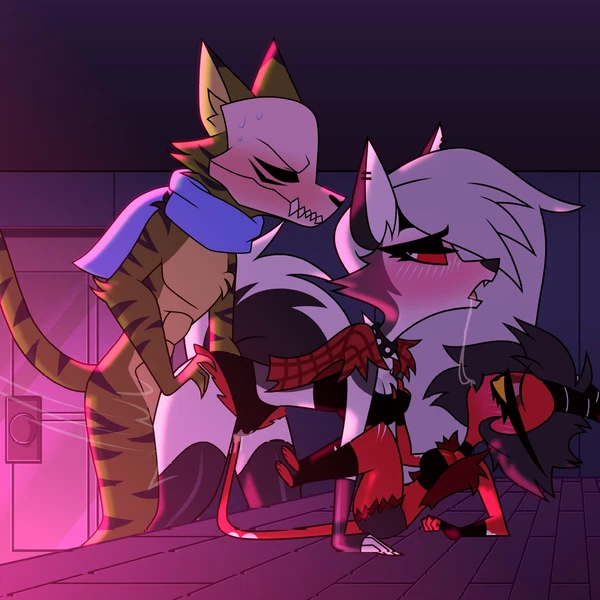 kai (sfox), loona (helluva boss), millie (helluva boss) (hellaverse, helluva boss) created by korakumori