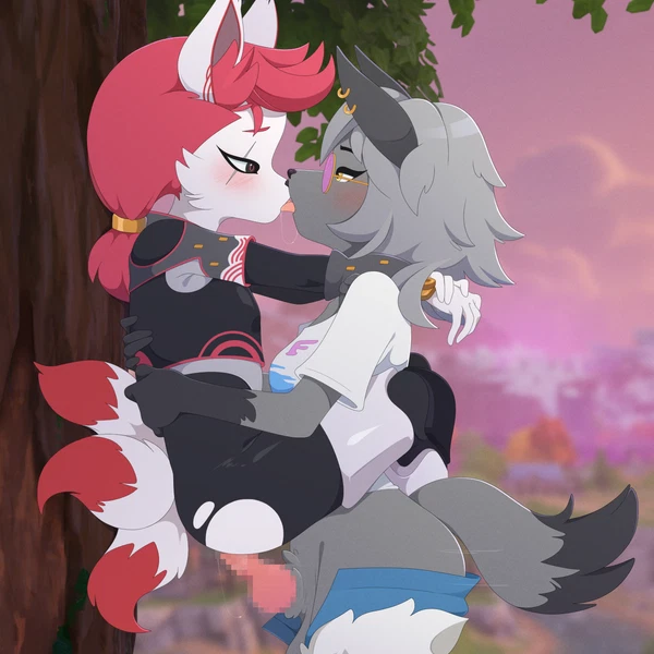 kimiko five-tails, wolfie (fortnite) (epic games, fortnite) created by biocrine
