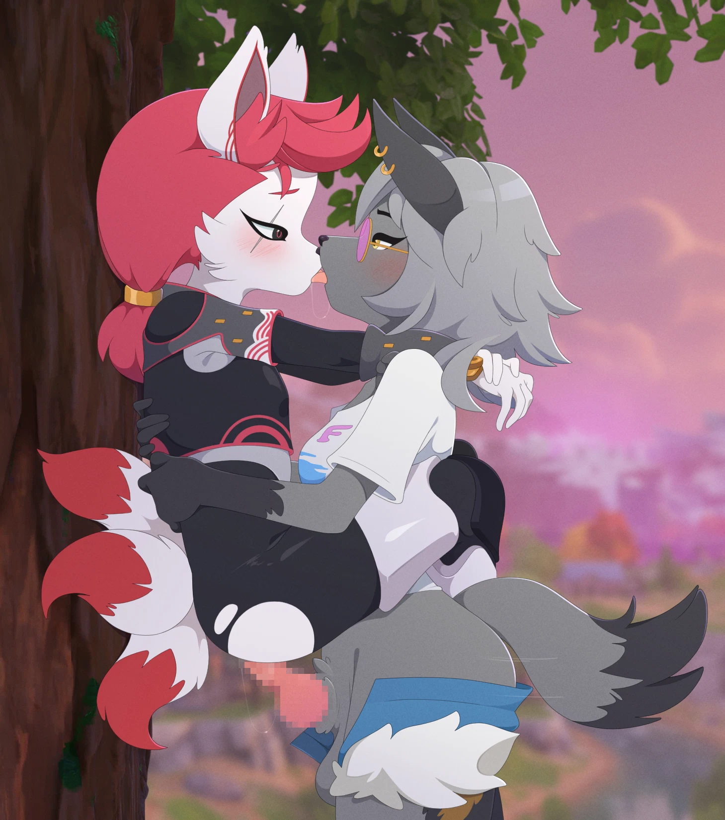 kimiko five-tails, wolfie (fortnite) (epic games, fortnite) created by biocrine