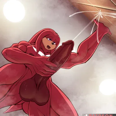 knuckles the echidna (sega, sonic the hedgehog (series)) created by iudicium86