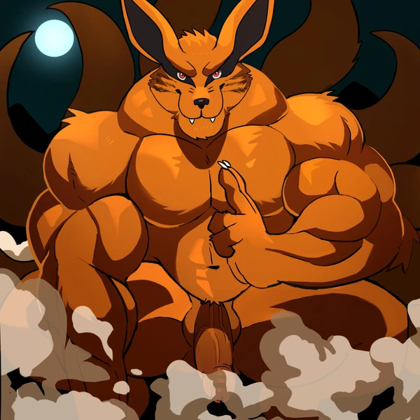 kurama (naruto) created by darknaigart