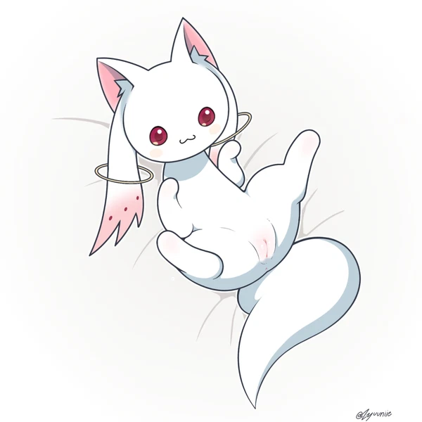 kyubey (puella magi, puella magi madoka magica) created by zyuuniie