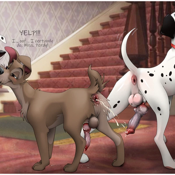 lady (lady and the tramp), perdita, pongo (101 dalmatians, disney) created by klaus doberman