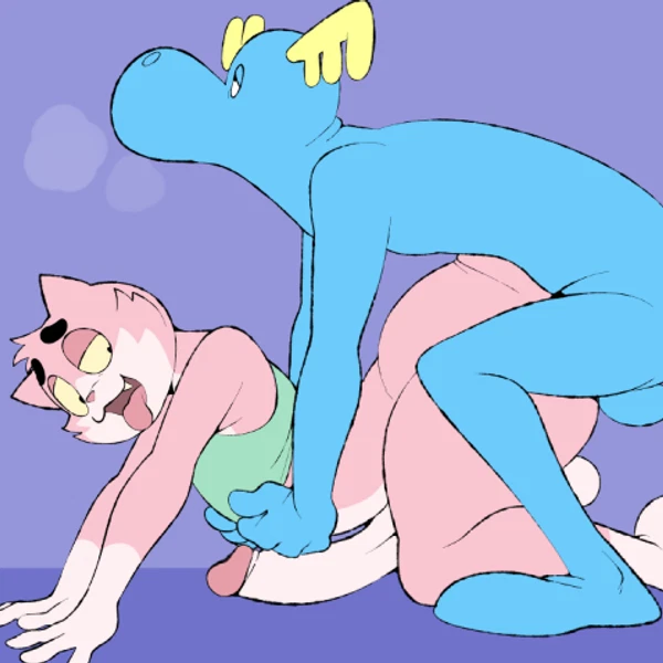 lumpy (htf), roz (erobos) (happy tree friends) created by erobos