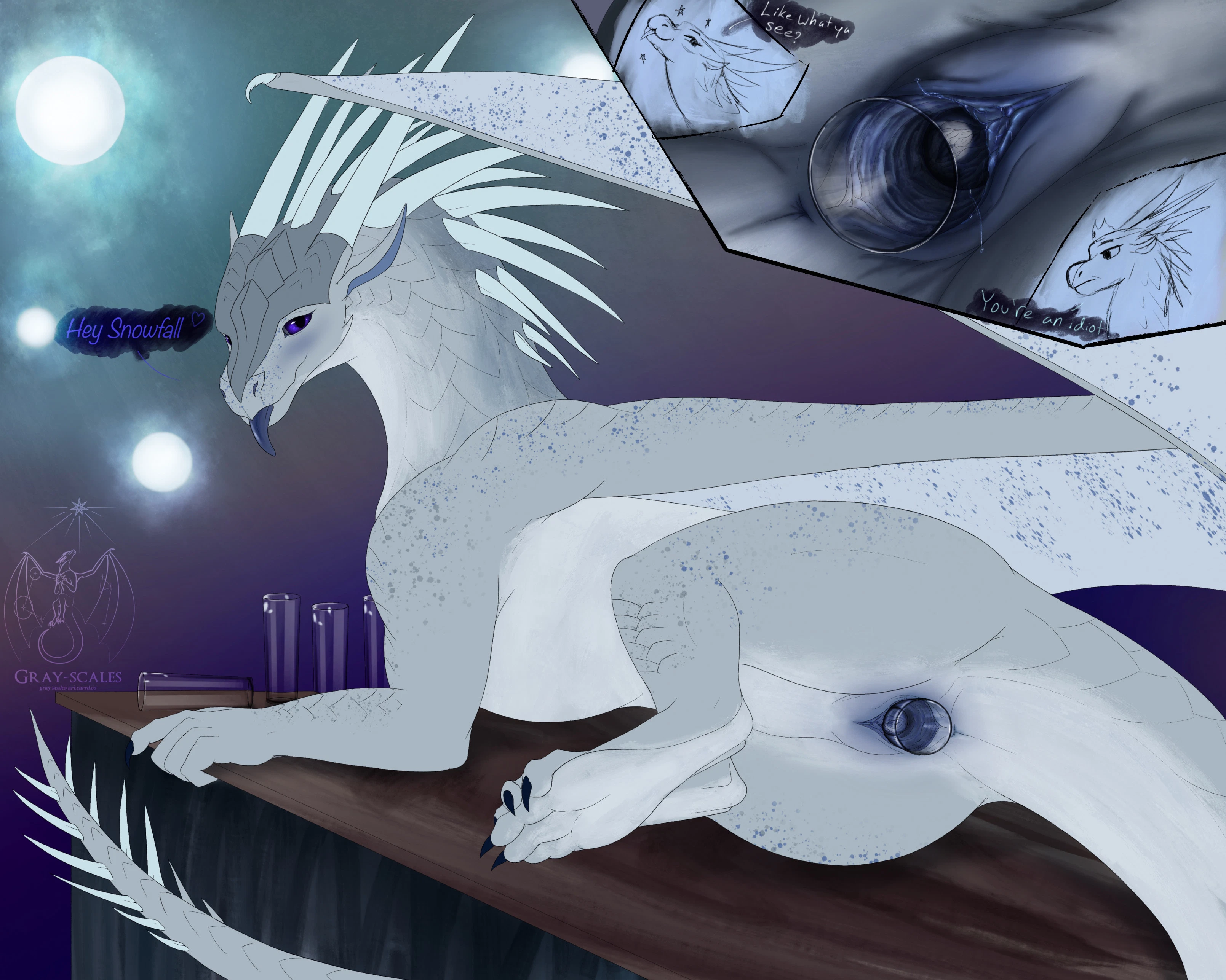 lynx (wof), snowfall (wof) (mythology, wings of fire) created by gray-scales
