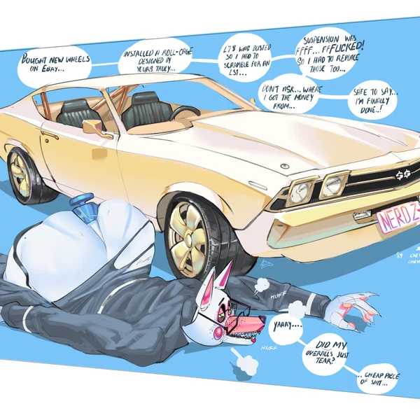mangle (fnaf) (chevelle, chevrolet) created by quattrant