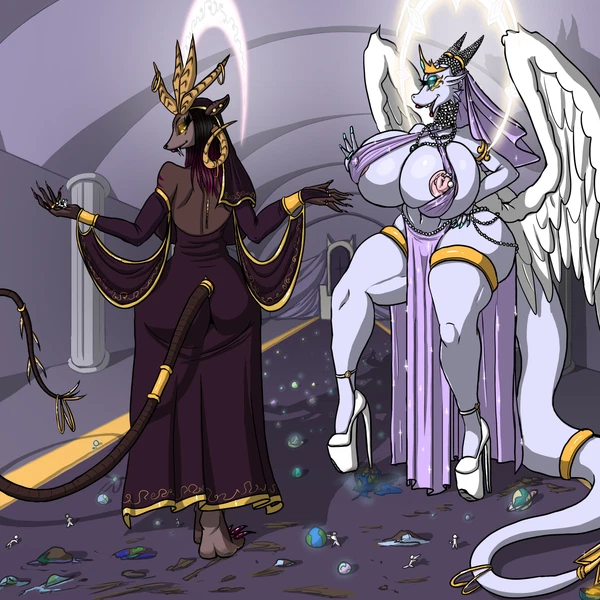 nighta (ndrnight), victoria (yithianarchivist) (mythology) created by ndrnight