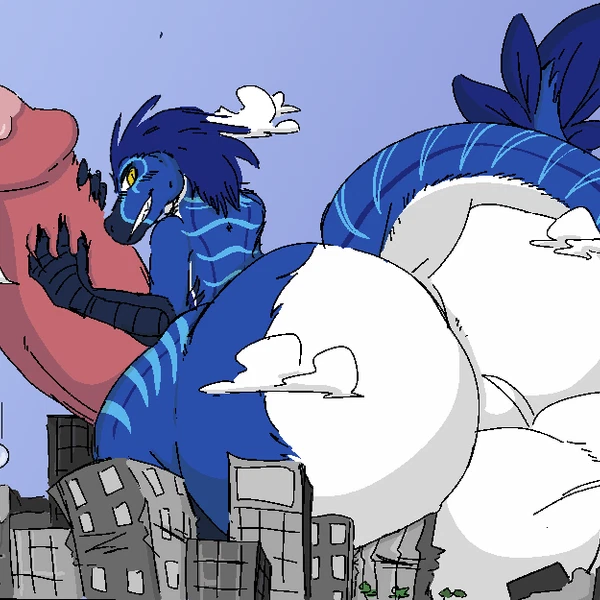 ostro the utahraptor created by hornyaxolotl